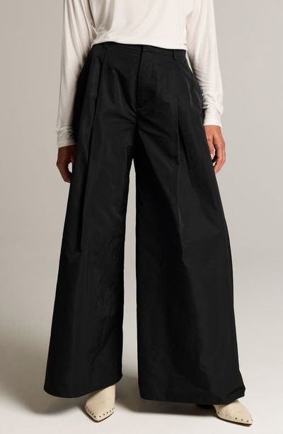 Vince Vince High Waist Wide Leg Pleated Evening Pants
