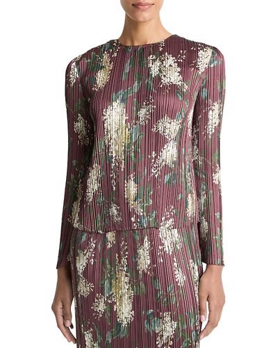 Vince Vince Lilac Pleated Top