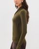 Vince Vince Long Sleeve Fixed Wrap Top Cypress - 4