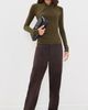 Vince Vince Long Sleeve Fixed Wrap Top Cypress - 5