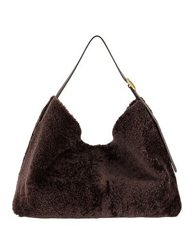 Vince Vince Medium Shearling Hobo