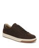 Vince Vince Men's Caspian Truffle Leather Lace Up Brown Suede Sneaker - 1