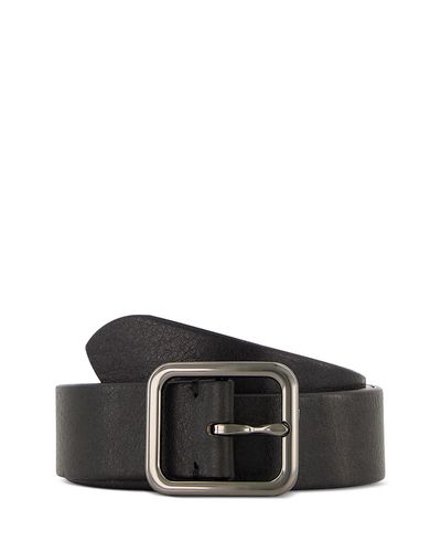Vince Vince Men's Distressed Leather Belt