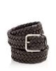Vince Vince Men's Woven Leather Belt - 1
