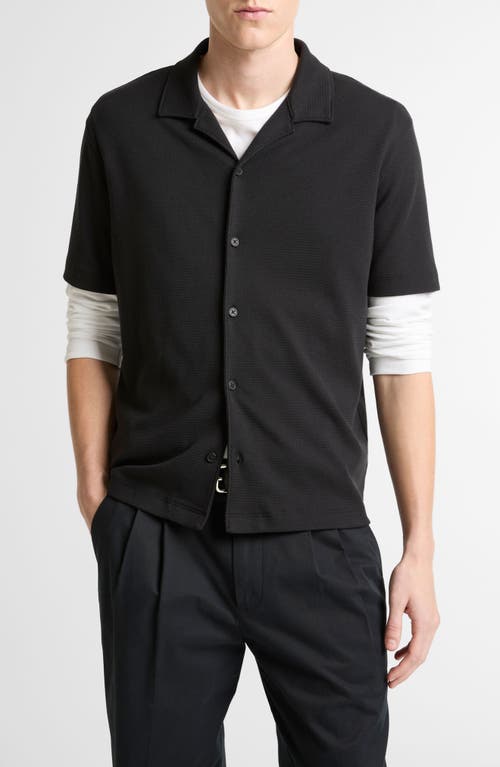 Vince Vince Mesh Knit Camp Shirt