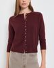 Vince Vince Metal Button Cardigan Black Rose - 2