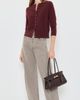 Vince Vince Metal Button Cardigan Black Rose - 5