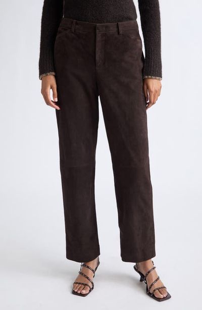 Vince Vince Mid-Rise Suede Pants