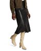 Vince Vince Mid Rise Leather Midi Skirt - 4