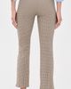 Vince Vince Niki Mid Rise Plaid Crop Flare Trousers Oak Buff Check - 3
