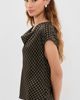 Vince Vince Ombre Plaid Silk Blouse Black/Camel - 4