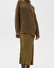Vince Vince Oversized Brushed Mock Neck Sweater Moss Ochre - 5