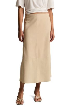 Vince Vince Paneled Suede Skirt