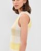 Vince Vince Plaid Crew Neck Shell Tank Dandelion Combo - 4