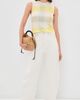Vince Vince Plaid Crew Neck Shell Tank Dandelion Combo - 5