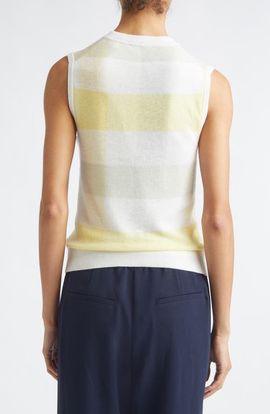 Vince Vince Plaid Wool Sweater Vest