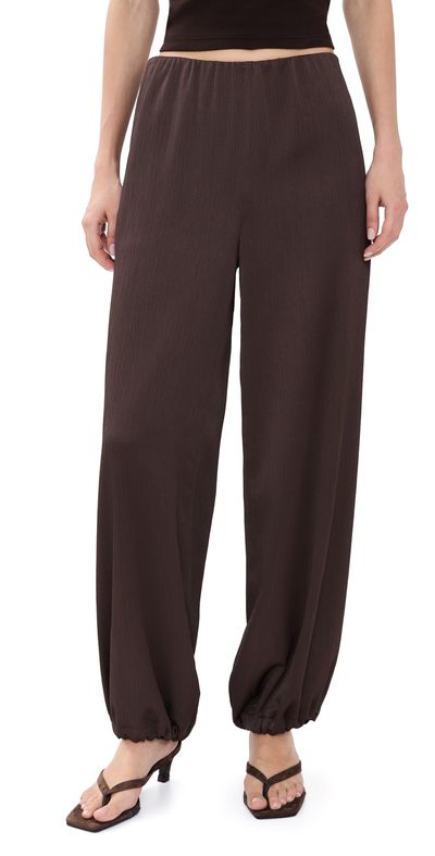 Vince Vince Plisse Crinkle Balloon Pants Iron