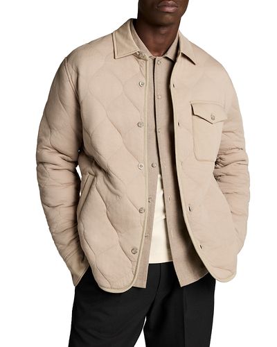 Vince Vince Quilted Cotton Blend Shirt Jacket