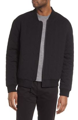 Vince Vince Quilted Stretch Bomber Jacket