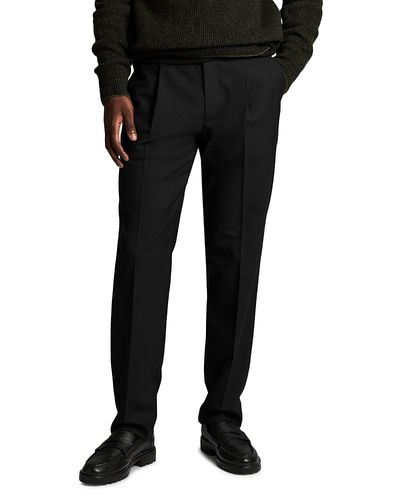 Vince Vince Refined Twill Straight Fit Pleat Pants