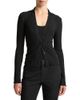 Vince Vince Rib Knit Polo Cardigan Sweater - 1