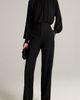 Vince Vince Rib Trim Gathered Long Sleeve Top - 2