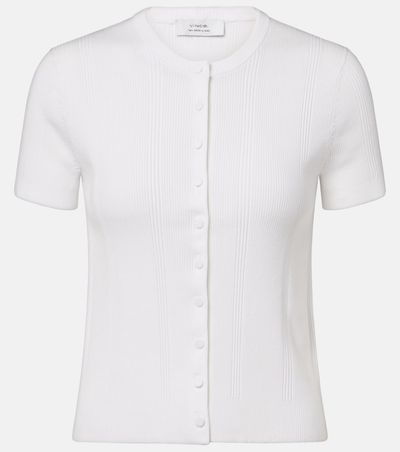 Vince Vince Ribbed-knit cotton-blend cardigan