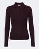 Vince Vince Ribbed-knit wool and silk polo sweater - 1
