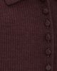Vince Vince Ribbed Raglan Polo Blackberry - 6