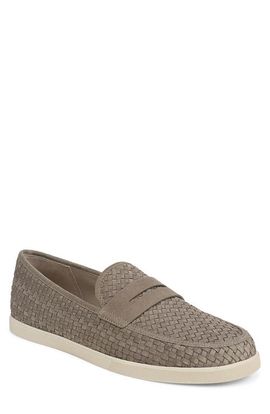 Vince Vince Santino Woven Suede Penny Loafer