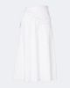 Vince Vince Scarf-detail cotton poplin midi skirt - 1