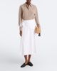 Vince Vince Scarf-detail cotton poplin midi skirt - 2