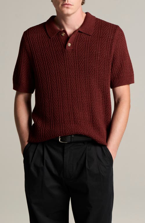 Vince Vince Seed Stitch Polo Sweater