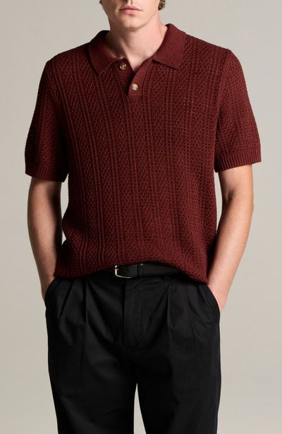 Vince Vince Seed Stitch Polo Sweater