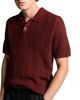 Vince Vince Seed Stitch Rib Short Sleeve Polo - 3