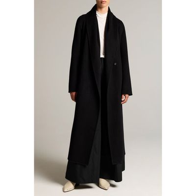 Vince Vince Shawl Collar Wool & Cashmere Long Coat
