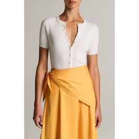 Vince Vince Short Sleeve Rib Knit Cardigan