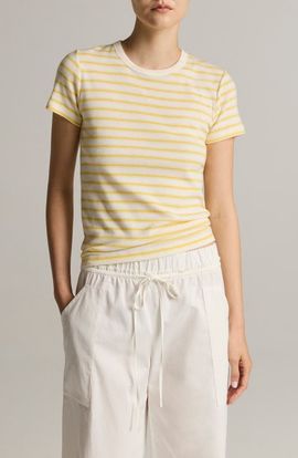 Vince Vince Shrunken 90s Stripe Tee