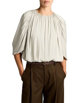 Vince Vince Silk Blend Cape Style Bubble Blouse