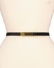 Vince Vince Skinny Croc Embossed Leather Belt - 2