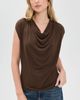 Vince Vince Sleeveless Draped Cowl Neck Top Espresso - 2