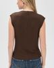 Vince Vince Sleeveless Draped Cowl Neck Top Espresso - 3