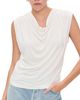 Vince Vince Sleeveless Draped Cowl Neck Top Gesso - 1