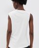Vince Vince Sleeveless Draped Top Optic White - 3