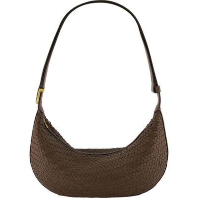 Vince Vince Small Eris Woven Leather Hobo Bag