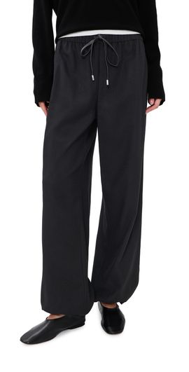 Vince Vince Soft Flannel Drawstring Pants Black
