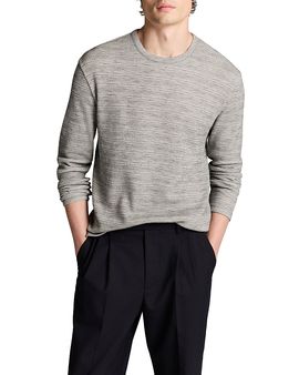 Vince Vince Space Dye Thermal Stripe Crewneck Shirt