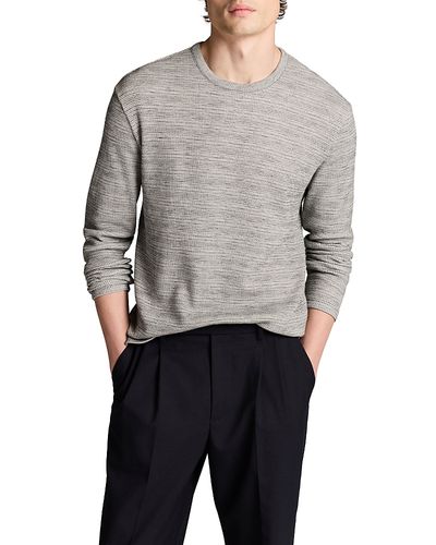 Vince Vince Space Dye Thermal Stripe Crewneck Shirt
