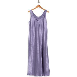 Vince Vince Square Neck Satin Tank Dress