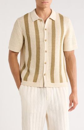 Vince Vince Stripe Cotton Button-Up Shirt